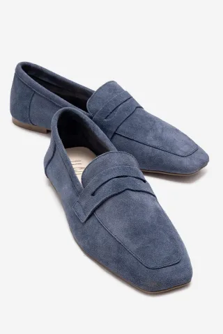 Morne Leder Loafer Damen