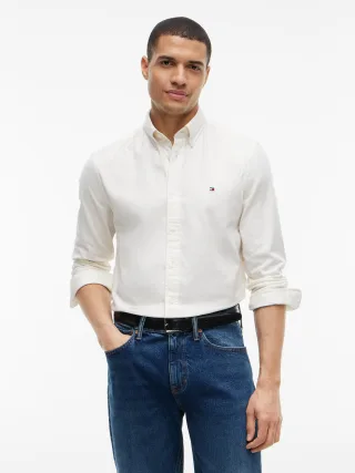 FLEX FLANNEL SOLID RF SHIRT Ivory Silk - Gr. - S