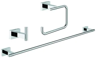 Grohe Bad-Set 3 in 1 Essentials Cube 40777 chrom, 40777001 40777001