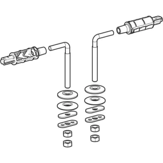Geberit Set Scharniere f. WC-Sitz 245961001