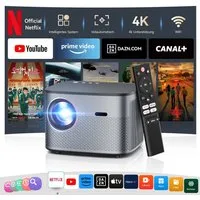 ZOOMCAT ZOOMCAT C26 Beamer 4K Mit Netflix Zertifizierung Beamer (35000 lm, 35000 : 1, 3840x2160 px, Auto Fokus, Auto Trapezkorrektur, Auto Hindernisvermeidung)