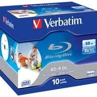 BD-R 50 GB, Blu-ray-Rohlinge 6fach, 10 Stück, bedruckbar, Retail
