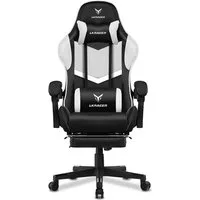 LUCKRACER Gaming-Stuhl Gaming Chair Bürostuhl Ergonomisch mit Lendenkissen Kopfkissen, Höhenverstellbarer Gamer Stuhl 150kg Belastbar