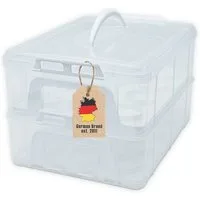 Intirilife Kuchentransportbox, Kunststoff, (1-tlg), Transportbox für Kuchen Cupcakes Transportbehälter für Muffins