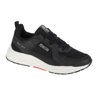 Big Star - Herren Sneaker, Logo, Kunststoff (Schwarz)