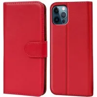CoolGadget Handyhülle Book Case Handy Tasche für Apple iPhone 12 / 12 Pro 6,1 Zoll, Hülle Klapphülle Flip Cover für iPhone 12, iPhone 12 Pro Schutzhülle