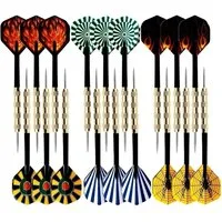 Sport-Knight® Dartpfeil Profi Steel-Darts 15 Stk., 18 g, rutschfest, optimaler Schwerpunkt