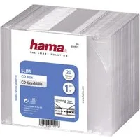Hama CD-Hülle Hama CD Hülle Slim 00011521 1 CD/DVD/Blu-Ray Transparent Polystyrol 20