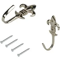 Liedeco Raffhaken Lilie, Gardinen, (Set, 2-tlg), für Seitenschals, Gardinen