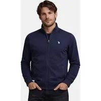 U.S. Polo Assn. Sweatjacke USBraady – Herren Jacke mit Stehkragen Sportlicher Stehkragen, Reißverschluss, seitliche Taschen