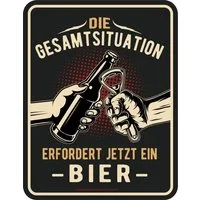 RAHMENLOS® Metallschild als Deko für die Bar: Gesamtsituation erfordert jetzt...