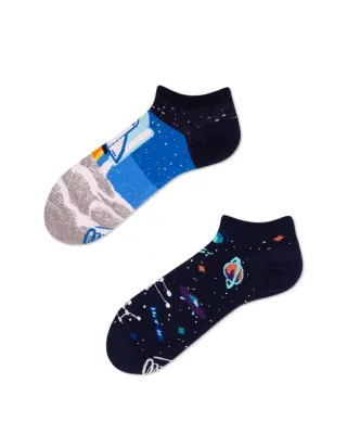 many mornings - Socken SPACE TRIP blau - Gr. - 39-42