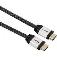 Hama HQ High-Speed HDMI-Kabel 4m 2.0b Gewebe Gold Video-Kabel, HDMI, (400 cm), 4K UHD HD TV HDR ARC 3D