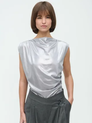 Jane Lushka - Nelly Top silver - Gr. - L