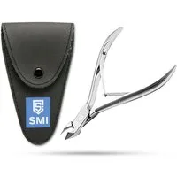 SMI Nagelhautzange Hautzange Nagelhautzange Nagelhautschere Maniküre Pediküre mit etui, 7 mm Schneidmesser
