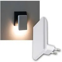 world-trading-net LED Nachtlicht LED Nachtlicht ORISA weiß, Dämmerungssensor, warm, warmweiß