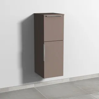 Sanipa 3way Mittelschrank mit 1 Tür und 1 Auszug, Taupe-Matt, UP1251T UP1251T