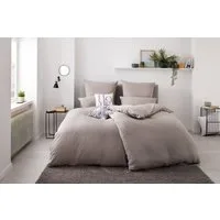 OTTO home Bettwäsche Desner 100% Microfaser, extra weich, allergikerfreundlich, Microfaser, 3 teilig, Premium Qualität, uni, schnell trocknend, pflegeleicht, ab 135x200 cm