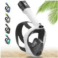 Khroom Schnorchel Schnorchelmaske Erwachsene Tauchermaske Vollgesichtsmaske Schnorcheln (geprüfte CO₂ Sicherheit, Vollgesichtsmaske Tauchmaske), Seaview Pro