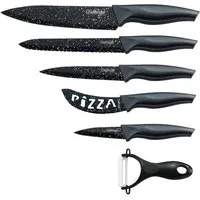 Cheffinger Messer-Set 6 teiliges Messerset in Klappbox mit Magnetverschluss
