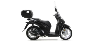 Sport Auspuff Komplettanlage Arrow URBAN Alu BLACK Honda SH 125 /SH 150 Bj.2020-2023 EURO5/e-geprüft
