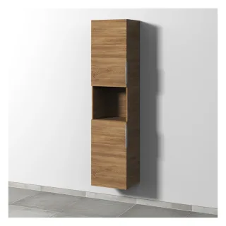 Sanipa 3way Hochschrank mit 2 Türen und 1 offenem Fach, Eiche-Kansas UM11659