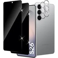 SmartUP Displayschutzglas 2X Schutzglas für Samsung Galaxy S26 Blickschutz Panzerglas Display 9H für Für Samsung Galaxy S26, Anti-Spy, Sichtschutz