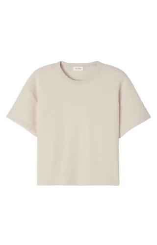 American Vintage - T-Shirt mit Rundhals beige - Gr. - L