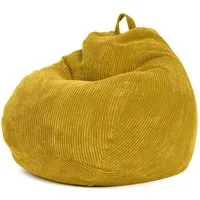 Green Bean Sitzsack Indoor Sitzsack Scoop 90x110cm - Cord (Indoor Sitzsack 90x110cm aus Cordstoff mit EPS-Perlen Füllung, Kuschelig Weich Waschbar - Drinnen Bodenkissen Liegekissen Sitzkissen), Sitzhocker Relax-Sessel Kinder Erwachsene Stoff