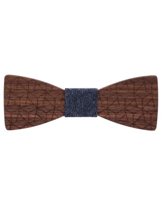 mr. célestin - Fliege aus Holz Madrid - Walnut braun - Gr. - OS