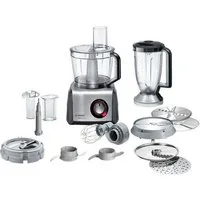 BOSCH Kompakt-Küchenmaschine MultiTalent 8 MC812M865, 1250 W, 3,9 l Schüssel, Mixer 1,5 L, Universalmesser, Wendescheibe, Würfelschneider, schwarz