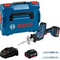 Akku-Säbelsäge GSA 18V-LI C Professional, 18Volt blau/schwarz, 2x Li-Ionen Akku 5,0Ah, in L-BOXX