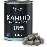 Creative Home Vergrämungsmittel Karbid, Reines Calciumcarbid, Carbid für Verwendung, 1000 g, Krönung 15-25 mm