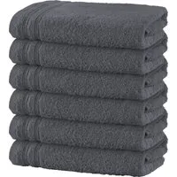 Erwin Müller Handtuch Handtuch "Heidelberg" 6er-Pack, Frottier, Walk-Frottier Uni