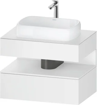 Duravit Qatego Konsolenwaschtischunterbau wandhängend Weiß Matt 800x550x600 mm - QA4730018180000 QA4730018180000