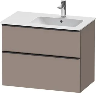 Duravit D-Neo Waschtischunterbau wandhängend Basalt Matt 810x462x625 mm - DE43670BD430000 DE43670BD430000