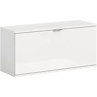 Home affaire Sitzbank Trondheim Sitzbank, Breite 92 cm, (1-St), hochglanz, stehend/hängend montierbar,1 Klappe, Flur, Diele