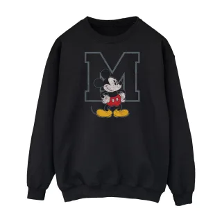 Disney Herren Sweatshirt Classic M Mickey Mouse (Schwarz)