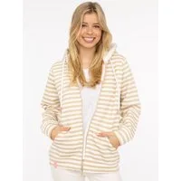 Zwillingsherz Kapuzensweatjacke Streifen, Kapuze, Reißverschluss, modisch, Langarm, Taschen