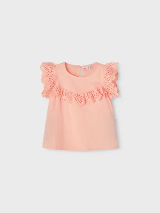 NAME IT - NMFFLEMA CAPSL TOP apricot blush - Gr. - 98