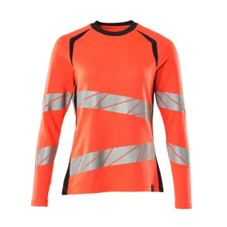 MASCOT Damen Langarmshirt Hi-vis Rot / Schwarzblau XXL - 19091-771-22210-2XLONE