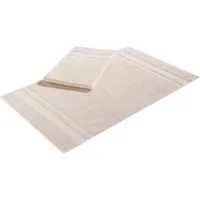 OTTO home Badematte Vanessa, 2 tlg. Hotelmatten-Set, 50x70cm, Höhe 4 mm, schnell trocknend, beidseitig nutzbar, strapazierfähig, Baumwolle, rechteckig, 2-teiliges Set, einfarbig, Badematten Set, Bordüre, 100% Baumwolle