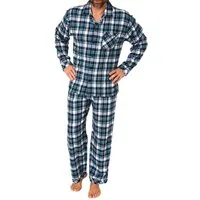 Normann Pyjama Normann Herren Flanell Schlafanzug Pyjama - auch in Übergröße