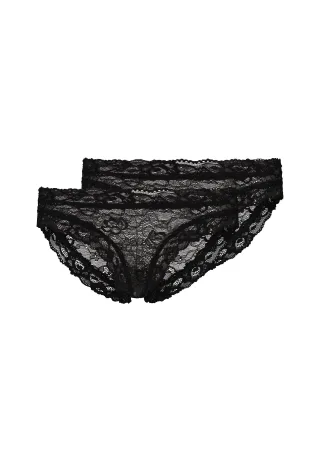 SKINY - Skiny Damen Rio Slip Doppelpack SKINY ADVANTAGE Lace black - Gr. - 40