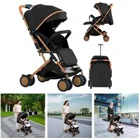 JEOBEST Kinder-Buggy Baby Kinderwagen, Kompakter Buggy, 0–4 Jahre, Zusammenklappen mit einer Hand, Liegeposition