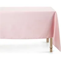 partydeco Tischdecke, Tischdecke rechteckig 180x300cm Polyester Stoff Rosa matt