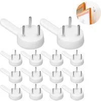FOUORTUNATE-BEE Wandhaken 100er-Set Unsichtbare Wandhaken für rahmenlose Befestigung, (100-St), Nahtlose Haken und Halterungen für Bilder, Rahmen und Dekorationen