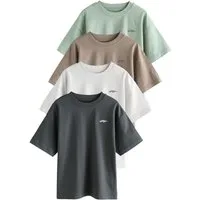 Next T-Shirt T-Shirt mit Grafik und kurzen Ärmeln, 4er-Pack (4-tlg)