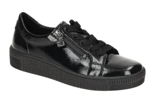 Gabor 73.334.97 Schwarz Best Fitting Halbschuhe Sneaker Echtleder