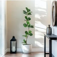 Kunstbaum Künstlicher Geigenblatt-Feigenbaum, Kunstpflanzen,künstliche Bäume, GarveeMore, Höhe 150 cm